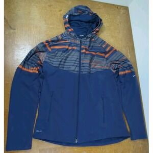 Nike Jacket Mens XL Extra Large Running Dri Fit Outdoors Hooded Zipped Pockets
